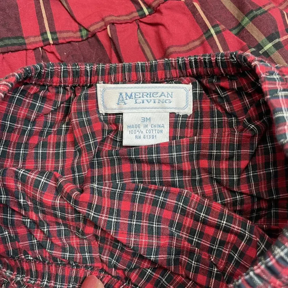American Living Plaid Dress And Bloomer Set - Picture 2 of 4